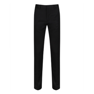 Senior Boys Slim Fit, Soft Handle Trouser - Black